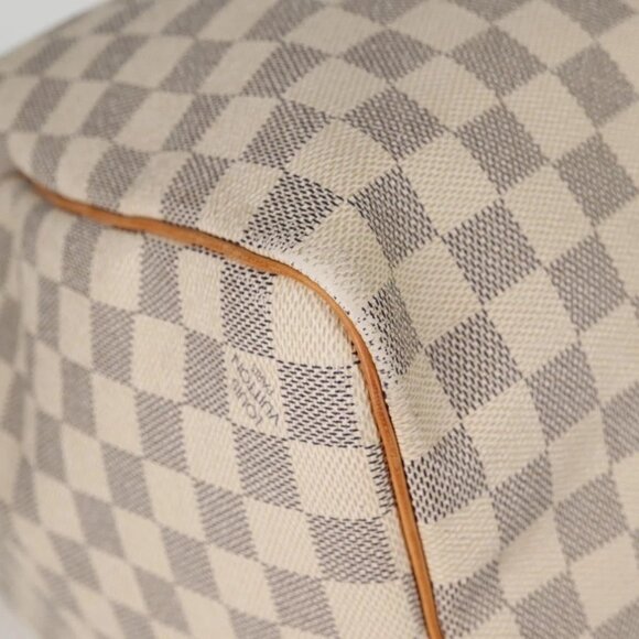 LOUIS VUITTON Damier Azur Keepall 50 Boston Bag N41430 LV Auth 136686V - Picture 3 of 16